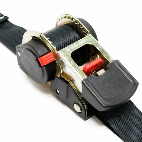 WILTEC Sangle D’arrimage 1,8m X 50mm Traction 750 DaN PES Crochet En Forme S Avec Tendeur à Cliquet 3 WILTEC Sangle D’arrimage 1,8m X 50mm Traction 750 DaN PES Crochet En Forme S Avec Tendeur à Cliquet – Image 3