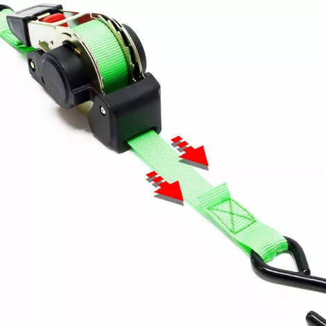 WILTEC Sangle D’arrimage 3,5m X 25mm Traction 320 DaN PES Crochet En Forme S Avec Tendeur à Cliquet 5 WILTEC Sangle D’arrimage 3,5m X 25mm Traction 320 DaN PES Crochet En Forme S Avec Tendeur à Cliquet – Image 5