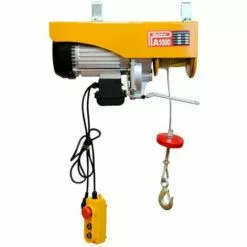 WinchPro - Palán Électrique 220v Capacité De 500/1000kg, Puissance Du Moteur 1800W, Hauteur De Levage 12m,Construction Robuste, Diamètre Du Câble D'acier 6mm