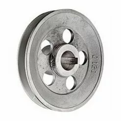 HELIOTRADE Poulie Pour Moteur Electrique 120 Mm Entraxe 28 Mm