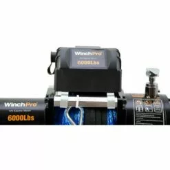 WinchPro - Treuil Électrique 12V 2700kg/6000lbs, 24m De Corde Synthétique En Dyneema, 2 Télécommandes (1 Sans Fil, 1 Câble), Idéal Pour Les Atv, Buggies, Remorques, Quads Et Bateaux -Treuil, cric, palan et accessoires Soldes Boutique 12557196 3