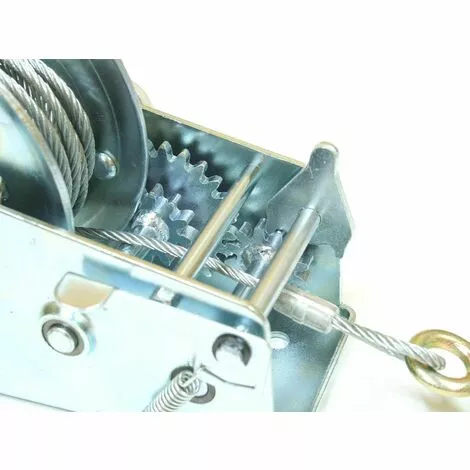 Varan Motors - H2500 Treuil Manuel à Manivelle 1100 / 2200kg Pour Remorque, Quad, Bateau Avec Cable De Ø4.8mm X 8m - Gris 4 Varan Motors - H2500 Treuil Manuel à Manivelle 1100 / 2200kg Pour Remorque, Quad, Bateau Avec Cable De Ø4.8mm X 8m - Gris – Image 4