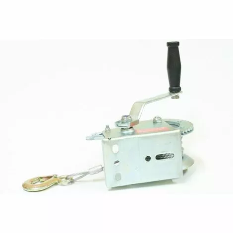 Varan Motors - H1200 Treuil Manuel à Manivelle 544/1088kg Pour Remorque, Quad, Bateau Avec Cable De Ø4.8mm X 10m - Gris 4 Varan Motors - H1200 Treuil Manuel à Manivelle 544/1088kg Pour Remorque, Quad, Bateau Avec Cable De Ø4.8mm X 10m - Gris – Image 4