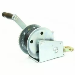 Varan Motors - S1200 Treuil Manuel à Manivelle 544/1088kg Pour Remorque, Quad, Bateau Avec Sangle De 50mm X 8m - Gris -Treuil, cric, palan et accessoires Soldes Boutique 1316273 3
