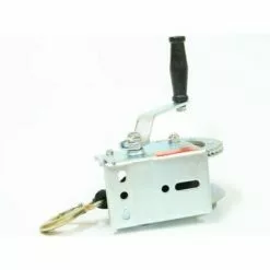 Varan Motors - S1200 Treuil Manuel à Manivelle 544/1088kg Pour Remorque, Quad, Bateau Avec Sangle De 50mm X 8m - Gris -Treuil, cric, palan et accessoires Soldes Boutique 1316273 4