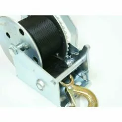 Varan Motors - S1200 Treuil Manuel à Manivelle 544/1088kg Pour Remorque, Quad, Bateau Avec Sangle De 50mm X 8m - Gris -Treuil, cric, palan et accessoires Soldes Boutique 1316273 5