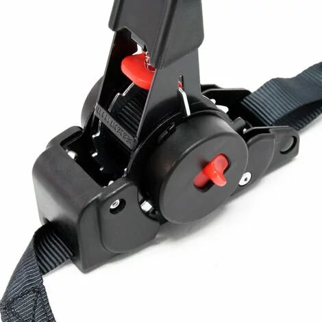 WILTEC 2x Sangles D'arrimage Automatique 100 DaN Charge De Traction LGF 0,2m LGL 1,8m PES Courroie Crochet 2 WILTEC 2x Sangles D'arrimage Automatique 100 DaN Charge De Traction LGF 0,2m LGL 1,8m PES Courroie Crochet – Image 2