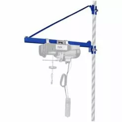 MSW Support Mural Potence Tournant Treuil Levage Palan Électrique Telecommande 600Kg - Noir