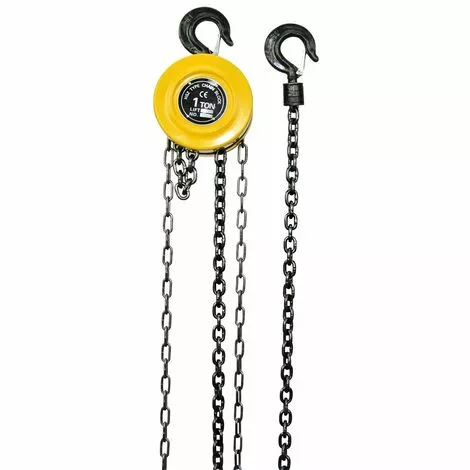 WinchPro - Palan À Chaîne Manuel Charge De 1000kg, Hauteur De Levage De 3 Mètres, Avec Frein De Sécurité, Fabriqué En Alliage D'acier Traité Thermiquement 1 WinchPro - Palan À Chaîne Manuel Charge De 1000kg, Hauteur De Levage De 3 Mètres, Avec Frein De Sécurité, Fabriqué En Alliage D'acier Traité Thermiquement
