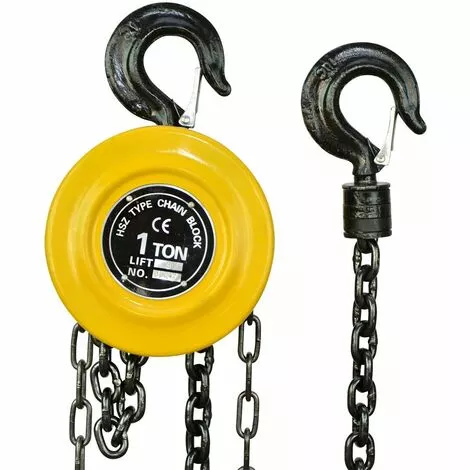 WinchPro - Palan À Chaîne Manuel Charge De 1000kg, Hauteur De Levage De 3 Mètres, Avec Frein De Sécurité, Fabriqué En Alliage D'acier Traité Thermiquement 2 WinchPro - Palan À Chaîne Manuel Charge De 1000kg, Hauteur De Levage De 3 Mètres, Avec Frein De Sécurité, Fabriqué En Alliage D'acier Traité Thermiquement – Image 2