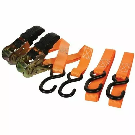 PEREL SANGLE D'ARRIMAGE AVEC TENDEUR A CLIQUET 500 Kg - 25 Mm X 5 M - 2 Pcs ARAT2552 RI8811 1 PEREL SANGLE D'ARRIMAGE AVEC TENDEUR A CLIQUET 500 Kg - 25 Mm X 5 M - 2 Pcs ARAT2552 RI8811