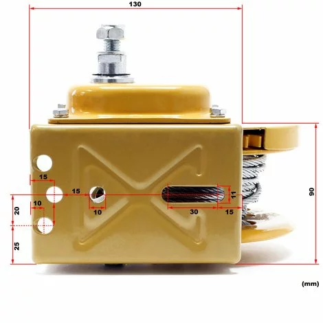 WILTEC Treuil à Câble Manuel De Halage Charge Max. 540kg 10m Rapport De Transmision 4.2:1 Bateau Auto 3 WILTEC Treuil à Câble Manuel De Halage Charge Max. 540kg 10m Rapport De Transmision 4.2:1 Bateau Auto – Image 3
