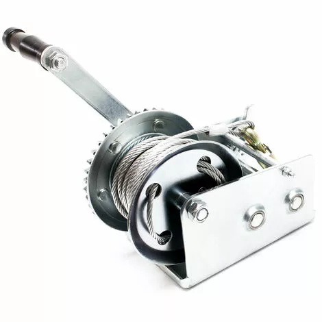 WILTEC Treuil à Câble Manuel De Halage Charge Max. 900kg 10m Rapport De Transmision 4.1 8:1 Bateau Auto 3 WILTEC Treuil à Câble Manuel De Halage Charge Max. 900kg 10m Rapport De Transmision 4.1 8:1 Bateau Auto – Image 3