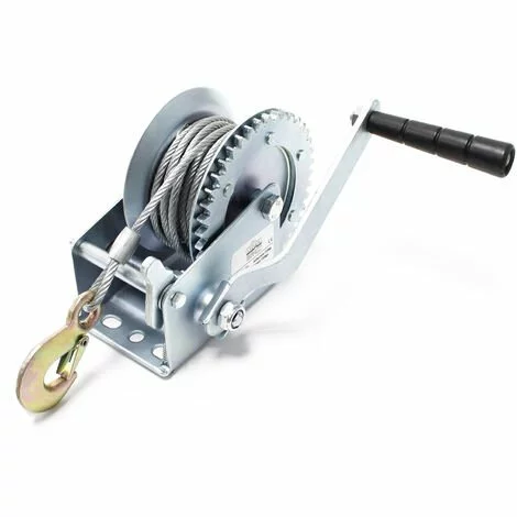 WILTEC Treuil à Câble Manuel De Halage Charge Max. 350kg 10m Rapport De Transmision 3.2:1 Bateau Auto 1 WILTEC Treuil à Câble Manuel De Halage Charge Max. 350kg 10m Rapport De Transmision 3.2:1 Bateau Auto