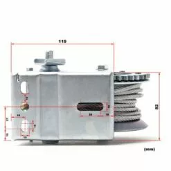 WILTEC Treuil à Câble Manuel De Halage Charge Max. 350kg 10m Rapport De Transmision 3.2:1 Bateau Auto 9 WILTEC Treuil à Câble Manuel De Halage Charge Max. 350kg 10m Rapport De Transmision 3.2:1 Bateau Auto -Treuil, cric, palan et accessoires Soldes Boutique 1585708 5