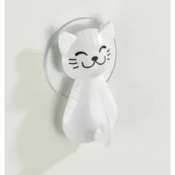 WENKO Crochet à Ventouse Chat Blanc 9 WENKO Crochet à Ventouse Chat Blanc -Treuil, cric, palan et accessoires Soldes Boutique 16526402 5