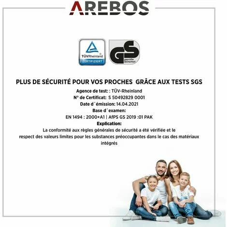 AREBOS Cric Hydraulique 3 Tonnes | Cric De Service Profil Bas 75 - 505 Mm | Dual Pompe | Avec 3 Patins En Caoutchouc Et Tige De Levier | Grande Bride De Fixation - Noir / Rouge 5 AREBOS Cric Hydraulique 3 Tonnes | Cric De Service Profil Bas 75 - 505 Mm | Dual Pompe | Avec 3 Patins En Caoutchouc Et Tige De Levier | Grande Bride De Fixation - Noir / Rouge – Image 5