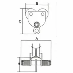 Chariot 2 Tonnes Pour Palans MW-Tools HNRK2T -Treuil, cric, palan et accessoires Soldes Boutique 1688554 3