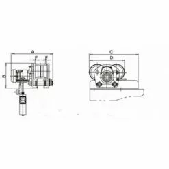 Chariot électrique Pour Palans MW-Tools HNRET1T -Treuil, cric, palan et accessoires Soldes Boutique 1688556 5