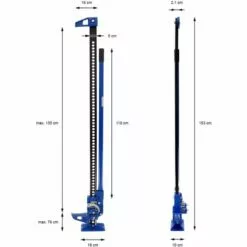 ECD GERMANY 60" Farm Jack Cric Tout-terrain 4x4 Véhicule Voiture Jack Palan 3000 Kg 153 Cm -Treuil, cric, palan et accessoires Soldes Boutique 17089208 5