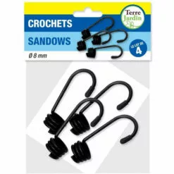 TERRE JARDIN Crochet Pour Tendeur Ou Sandow - Lot De 4 10 Mm -Treuil, cric, palan et accessoires Soldes Boutique 17988555 2