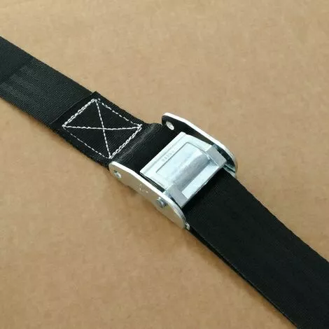 PrimeMatik - Lot De 2 Sangles D'arrimage Avec Boucle De 5m X 50mm 1200Kg, Couleur Noire 5 PrimeMatik - Lot De 2 Sangles D'arrimage Avec Boucle De 5m X 50mm 1200Kg, Couleur Noire – Image 5