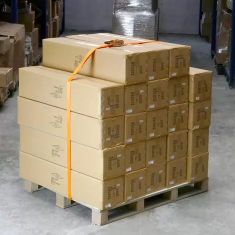 PrimeMatik - Lot De 2 Sangles D'arrimage à Cliquet 10m X 38mm 3000Kg, Couleur Orange 3 PrimeMatik - Lot De 2 Sangles D'arrimage à Cliquet 10m X 38mm 3000Kg, Couleur Orange – Image 3