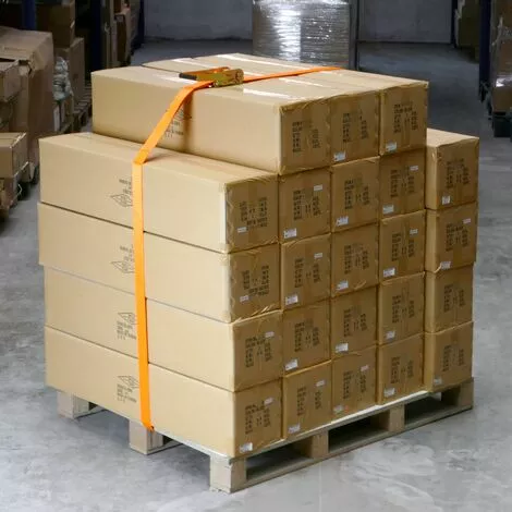 PrimeMatik - Lot De 2 Sangles D'arrimage à Cliquet 10m X 50mm 5000Kg, Couleur Orange 3 PrimeMatik - Lot De 2 Sangles D'arrimage à Cliquet 10m X 50mm 5000Kg, Couleur Orange – Image 3