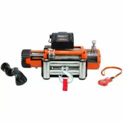 WinchPro - Treuil Électrique 12V 5900kg/13000lbs, Câble En Acier De 26m, 2 Télécommandes Incluses (1 Sans Fil, 1 Câble), Pour Tout-terrain, 4x4, Remorques