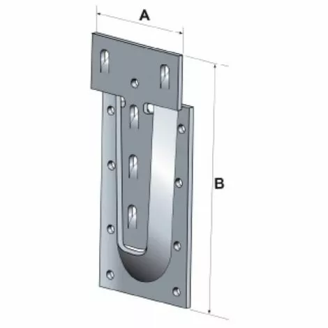 SIMPSON Etrier à Queue D'aronde ETSN En Acier Galvanisé Longueur 130 Mm Largeur 65 Mm Sachet D'un Ensemble Mâle-femmelle 3 SIMPSON Etrier à Queue D'aronde ETSN En Acier Galvanisé Longueur 130 Mm Largeur 65 Mm Sachet D'un Ensemble Mâle-femmelle – Image 3