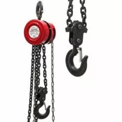WILTEC Palan à Chaîne 2t Longueur De Chaîne 3m Levage Simple De Charges Sylviculture Industrie Atelier