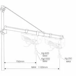 WILTEC Bras Pivotant Levage Palan Support 600g 110cm Treuil Câble Potence Fixation 7 WILTEC Bras Pivotant Levage Palan Support 600g 110cm Treuil Câble Potence Fixation -Treuil, cric, palan et accessoires Soldes Boutique 23016040 4