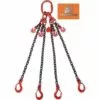TRIZERATOP Elingue Chaine 4 Brins 8mm CMU 4250kg Crochet à Chape Crochet De Raccourcissement 2 Mètres