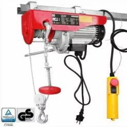 MONZANA Treuil électrique 125 - 800 Kg Avec Câble En Acier Et Boîtier De Commande 125/250 Kg (de)