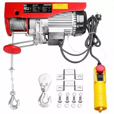 MONZANA Treuil électrique 125 - 800 Kg Avec Câble En Acier Et Boîtier De Commande 125/250 Kg (de) 5 MONZANA Treuil électrique 125 - 800 Kg Avec Câble En Acier Et Boîtier De Commande 125/250 Kg (de) – Image 5