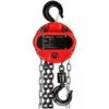 Palan à Chaîne Manuel De Levage Steinberg Capacité De Charge 1000kg 12m Chaîne G80 Acier - Rouge