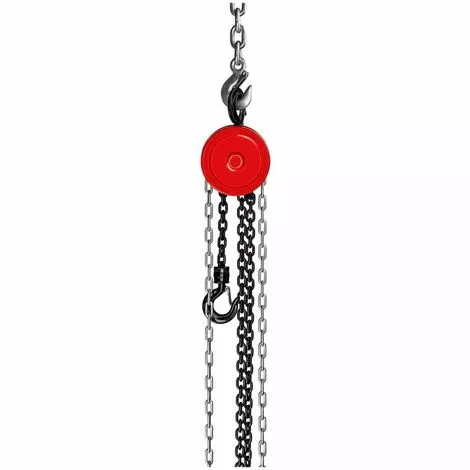 Palan à Chaîne Manuel De Levage Steinberg Capacité De Charge 1000kg 12m Chaîne G80 Acier - Rouge 4 Palan à Chaîne Manuel De Levage Steinberg Capacité De Charge 1000kg 12m Chaîne G80 Acier - Rouge – Image 4