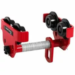 STEINBERG Chariot Porte-Palan Direction Par Poussée CMU 1000kg Largeur Variable 80-200 Mm - Rouge éclatant