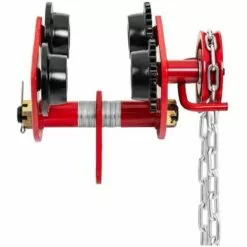 STEINBERG Chariot Porte-Palan Direction Par Poussée CMU 1000kg Largeur 77-133 Mm Chaîne - Noir, Jaune, Rouge -Treuil, cric, palan et accessoires Soldes Boutique 24394194 3