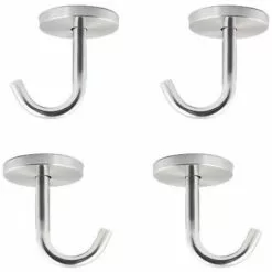 DEVENIRRICHE Crochets De Plafond à Vis En Acier Inoxydable, Cintre (2 Pouces, Paquet De 4)