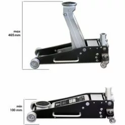 Cric De Manœuvre STAHLWERK, Cric Hydraulique Jusqu'à 3 T Et Une Levée De 100 à 465 Mm, Construction En Aluminium Et Acier Inoxydable Avec Double Pistons De Levage -Treuil, cric, palan et accessoires Soldes Boutique 24834803 4