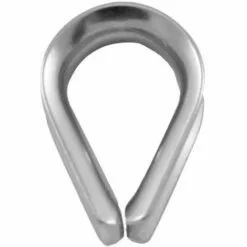 PRAMAC Cosses Cœur Inox Pour Câble Diamètre 3 Mm Boîte De 5 Pièces
