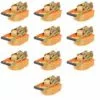 Hommoo Sangle D’arrimage A Cliquet 10 Pcs 2 Tonnes 8 M X 50 Mm Orange HDV04737