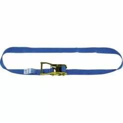 WESTDEUTSCHER DRAHTSEILVERKAUF Sangle D'amarrage DIN EN 12195-2 Longueur 5 M Largeur 50 Mm à Cliquet LC U 3000 DaN