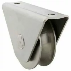 ESTEBRO Roue Gorge U Sur Roulement Pour Portail 20mm En Applique - Ø120mm - Acier