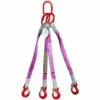 TRIZERATOP Elingue Sangle Ronde à 4 Brins 2100 Kg 1 Mètres Crochet à Oeillet