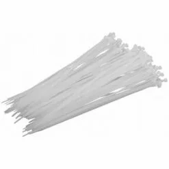 BRICOLINE Serre-câbles Serre-câble 4,8x200 Blanc 100