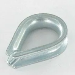 VIS EXPRESS COSSE COEUR LEGERE POUR CABLE DE 3 ACIER ZING BLANC | Conditionnement: 5 Pieces