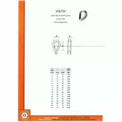 VIS EXPRESS COSSE COEUR LEGERE POUR CABLE DE 3 ACIER ZING BLANC | Conditionnement: 5 Pieces -Treuil, cric, palan et accessoires Soldes Boutique 27147101 3