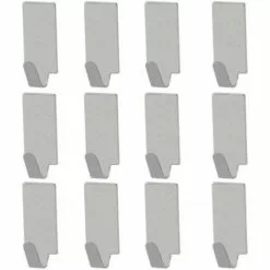 BETTERLIFE Crochet Mural 12 Serviettes Auto-adhésifs Muraux Porte-serviettes En Acier Inoxydable Crochets Muraux De Salle De Bain De Cuisine -Treuil, cric, palan et accessoires Soldes Boutique 27228417 4